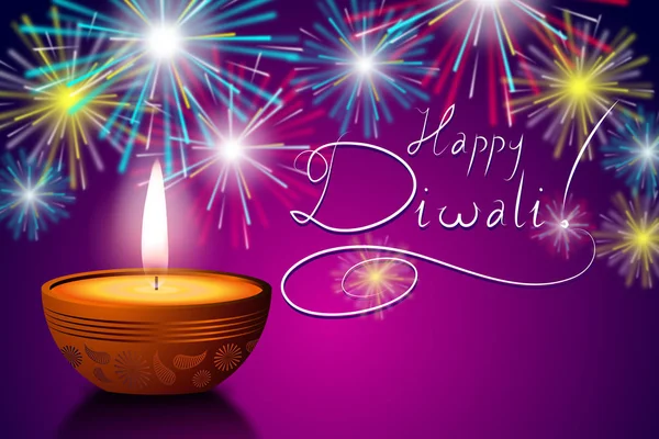 Glückliche Diwali Karte Illustration — Stockfoto