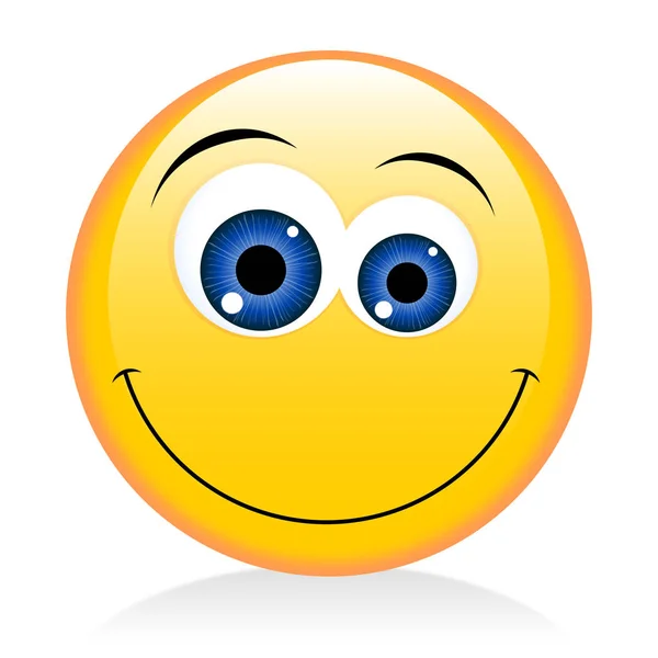 Emoji Emoticono Feliz Cara Divertida — Foto de Stock
