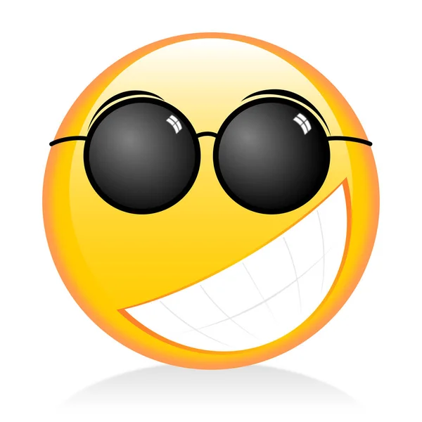 Emoji Uttryckssymbol Att Vara Cool — Stockfoto