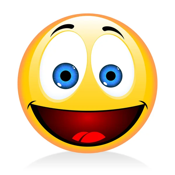 Emoji Érzelem Boldog Vicces Arc — Stock Fotó