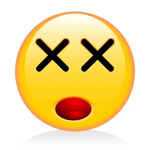 Emoji Uttryckssymbol Slutna Ögon — Stockfoto