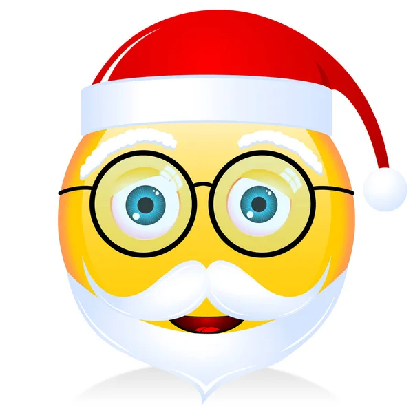 Papai Noel Emoji Emoticon — Fotografia de Stock