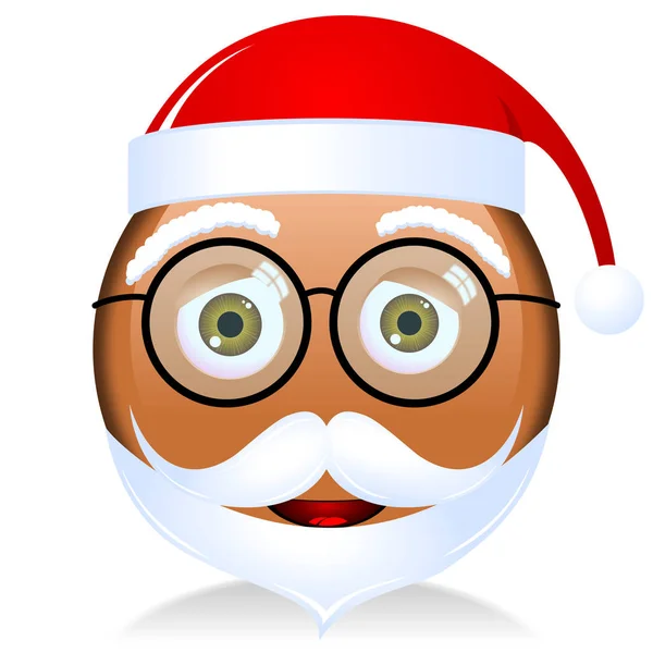 Emoji Negro Papá Noel —  Fotos de Stock