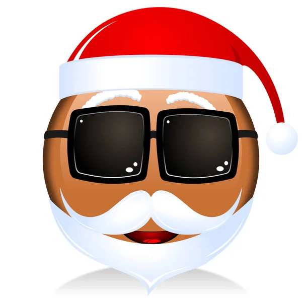 Emoji Negro Papá Noel —  Fotos de Stock