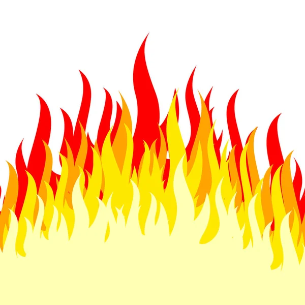 Fire illustration - white background