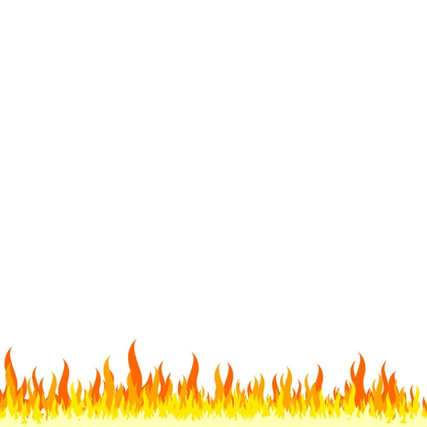 Fire Frame White Background — Stock Photo, Image