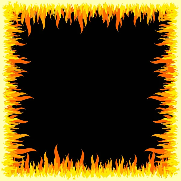 Fire frame - black background