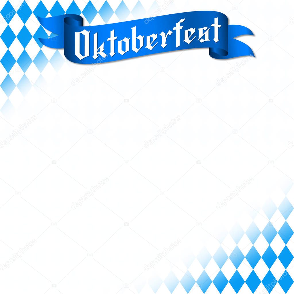 Oktoberfest illustration/ frame - poster template