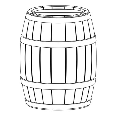 Varil illüstrasyon - çerçeve, beyaz arka plan