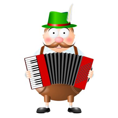 Oktoberfest - akordeon oynayan adam