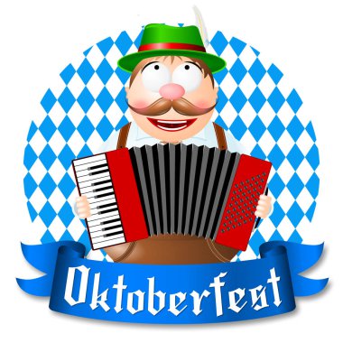 Oktoberfest - akordeon oynayan adam