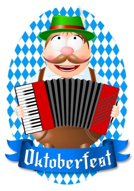 Oktoberfest - akordeon oynayan adam