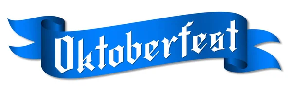 Oktoberfest Ilustracja Niebieskiej Wstążki — Zdjęcie stockowe