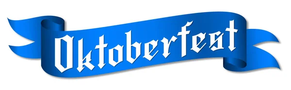 Oktoberfest Illustration Blauw Lint — Stockfoto