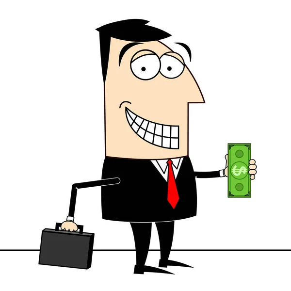 Empresario Clip Art Del Dinero — Foto de Stock