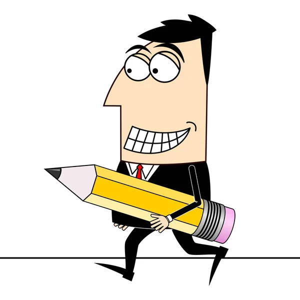 Homme Affaires Clip Art Crayon — Photo