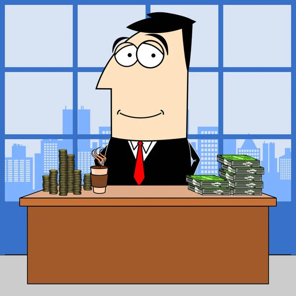Businessman Money Clip Art — Stock Photo, Image