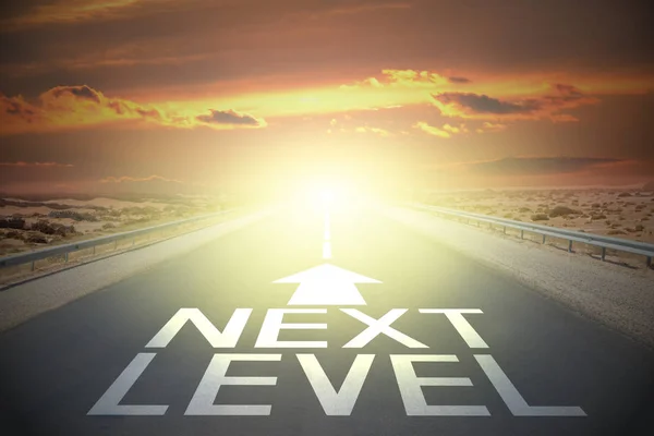 Road Word Concept Next Level — Stock Photo, Image