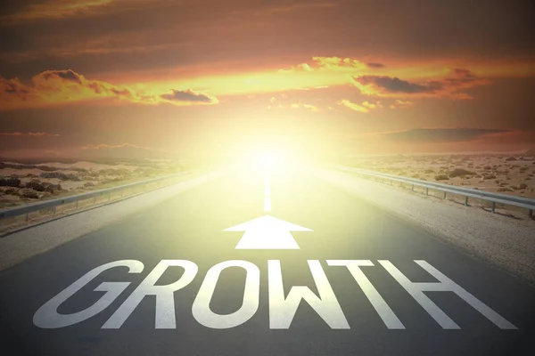 Road Word Concept Growth — Stock Photo, Image