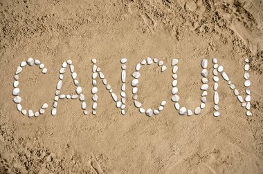 Cancun - beach, kum, taş
