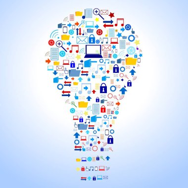 Fikir / yaratıcılık kavramı - illüstrasyon