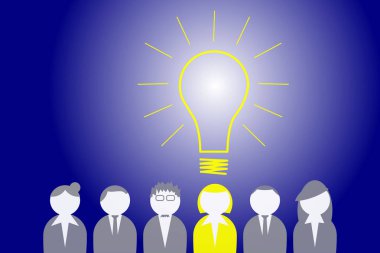 Fikir / yaratıcılık kavramı - illüstrasyon