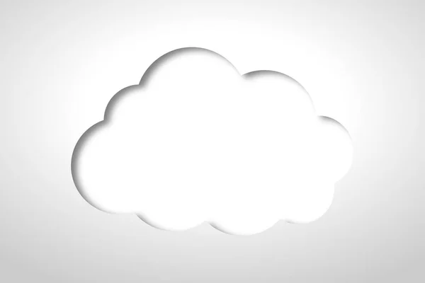 Концепция Облачных Вычислений Иллюстрация — стоковое фото