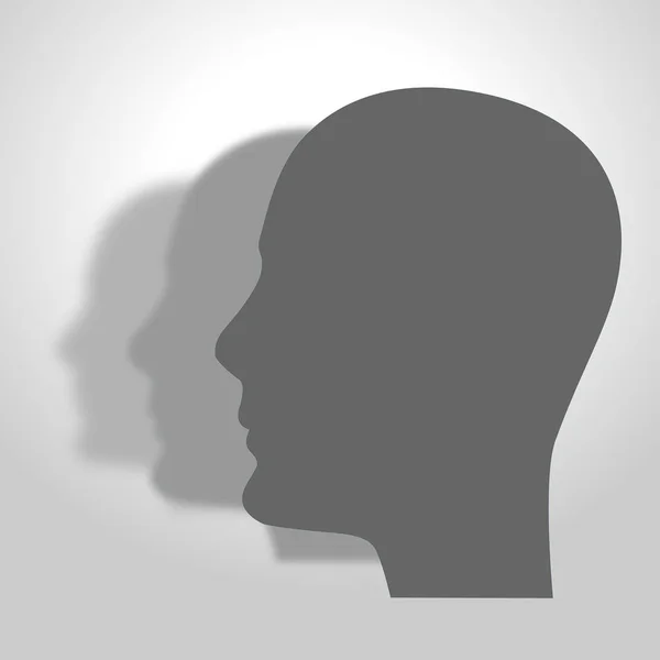 Head shape/ thinking concept - illustration