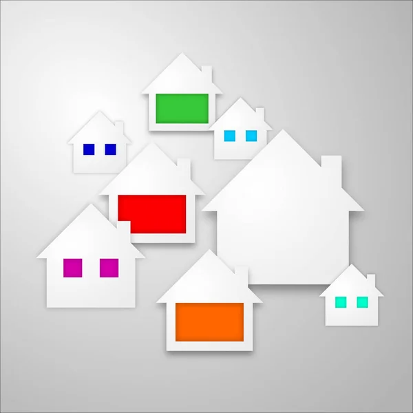Huis Real Estate Concept Illustratie — Stockfoto