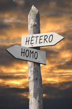 Heteroseksüel ya da homo tabelasını