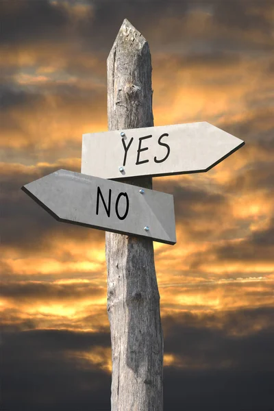 Yes Signpost — Stock Photo, Image