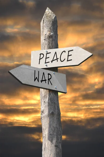 Conceito Paz Guerra — Fotografia de Stock