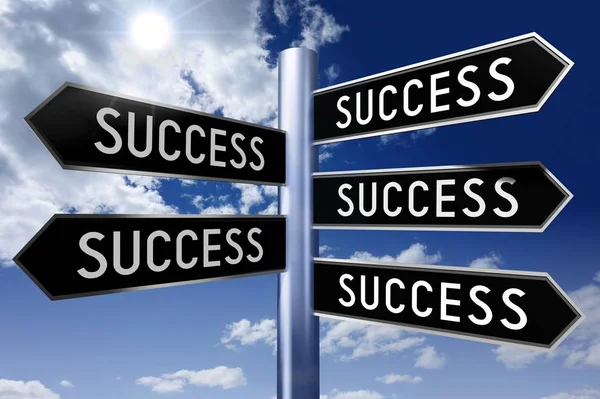 Signpost Arrows Success Concept — Stock Photo, Image