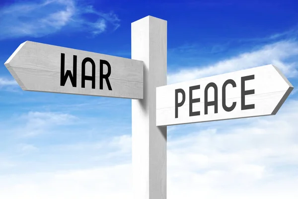 Barış Savaş Ahşap Tabela — Stok fotoğraf