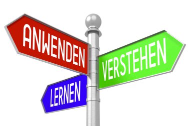 Lerning kavramı - renkli tabelasını