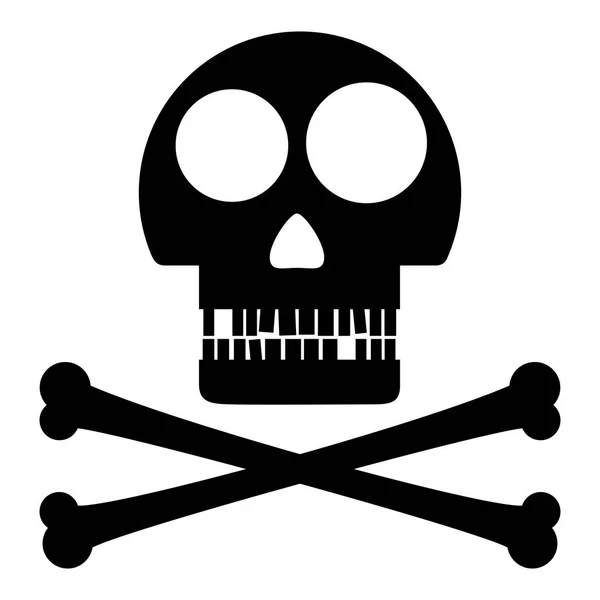 Черепна Ілюстрація Піратський Прапор — стокове фото