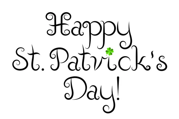 Happy Patrick Day Karte Illustration — Stockfoto