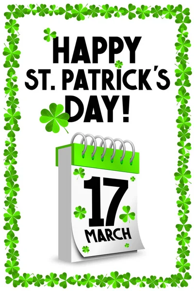 Happy Patrick Day Karte Illustration — Stockfoto