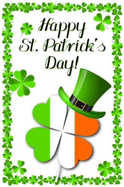 Happy Patrick Day Kaart Afbeelding — Stockfoto