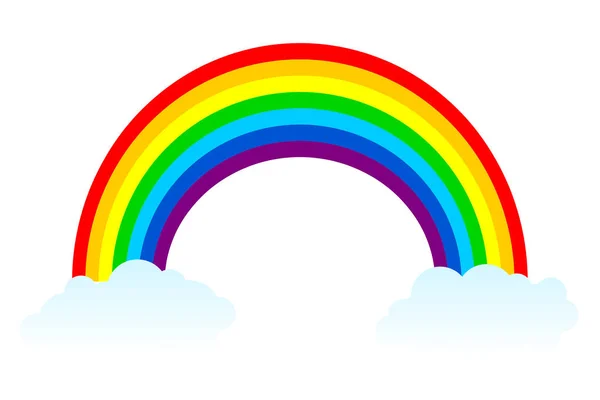 Illustrazione Arcobaleno Sfondo Bianco — Foto Stock