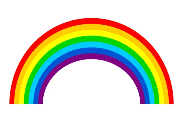 Rainbow Ilustracja Białe Tło — Zdjęcie stockowe