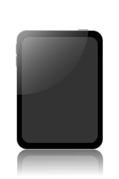 黑色平板电脑 白色背景 — 图库照片