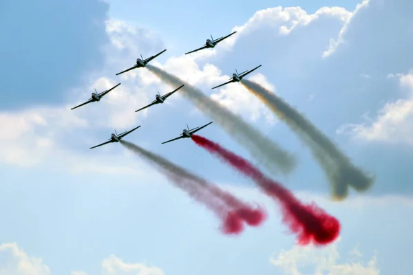 Air Uçak Akrobasi Uçan Uçaklar — Stok fotoğraf