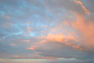 Günbatımı, gökyüzü, bulutlar