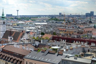 Avusturya, Viyana - cityscape, çatılar
