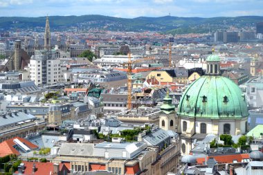 Avusturya, Viyana - cityscape, çatılar