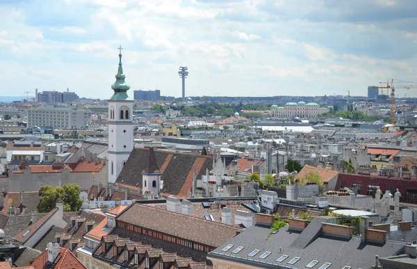 Oostenrijk Wenen Stadsgezicht Daken — Stockfoto