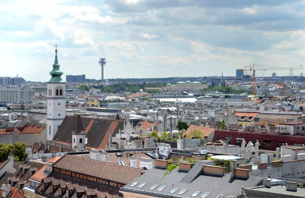 Österreich Wien Stadtbild Dächer — Stockfoto