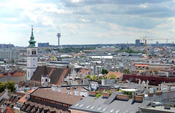 Austria, Vienna - cityscape, roofs