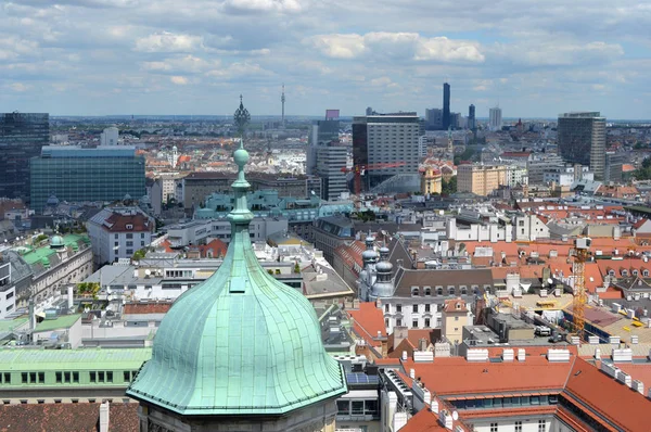Austria Vienna Cityscape Cathedral Roof — Stock Photo, Image